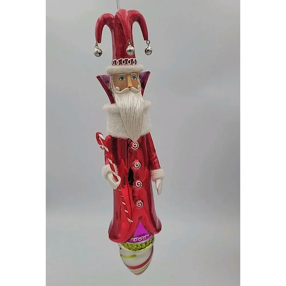 Dept 56 Nutcracker Suite Treats Santa Glass Ornament In Box 2012 Retired 4026433